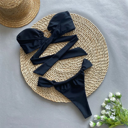 Barcelona bandeau bikini sets