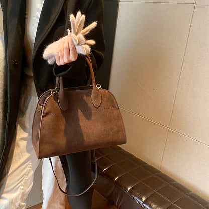 A Bag - Suede Tote Bag