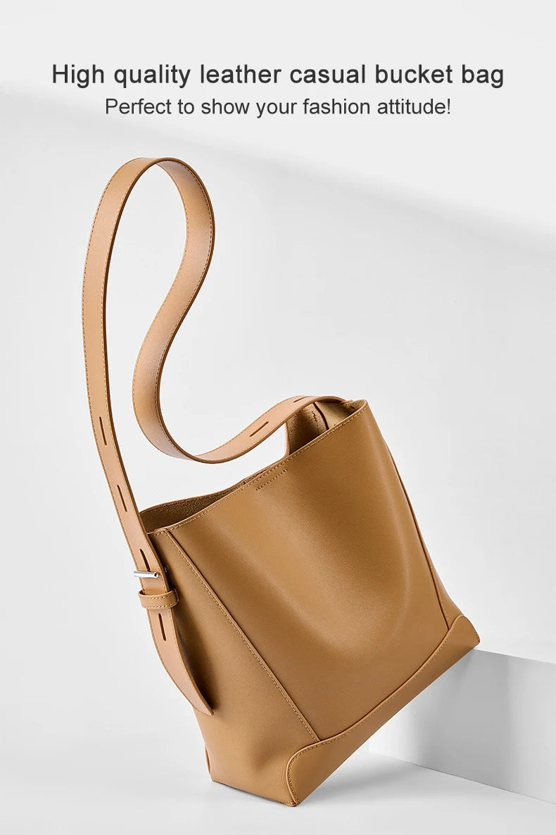 City Genuine Leather Shoulder Bag