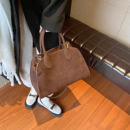 A Bag - Suede Tote Bag