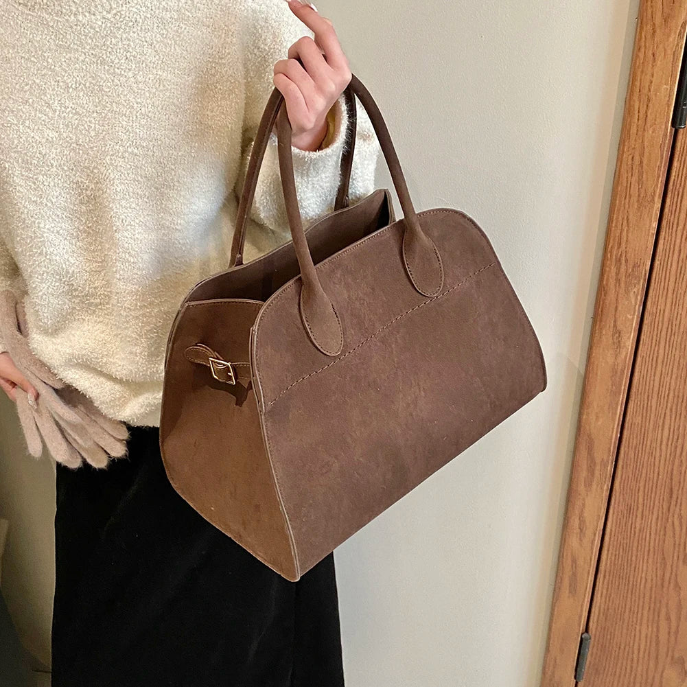 A Bag - Suede Tote Bag