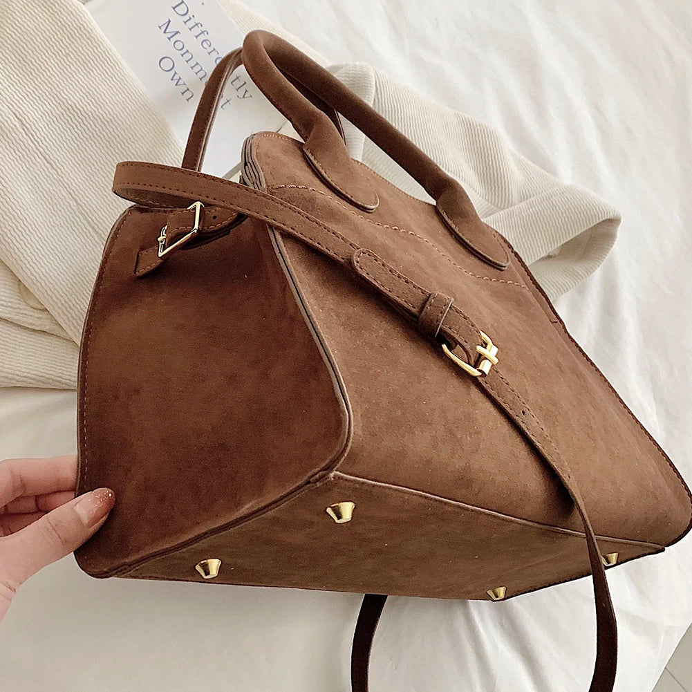 A Bag - Suede Tote Bag