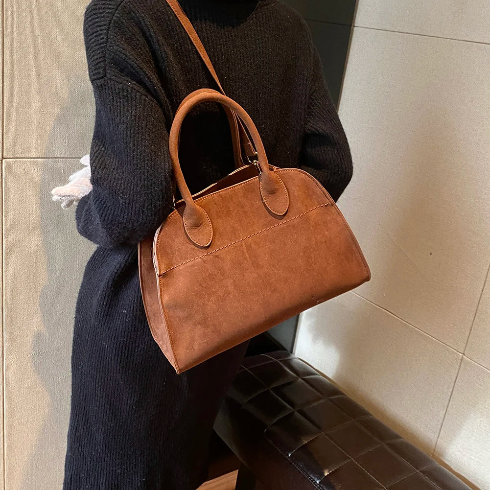 A Bag - Suede Tote Bag