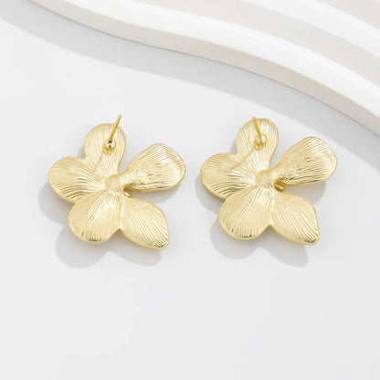 Korean Flower Stud Earrings