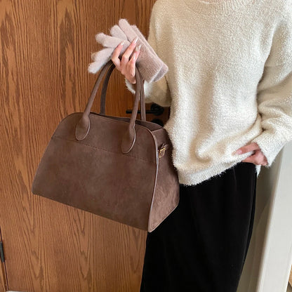 A Bag - Suede Tote Bag