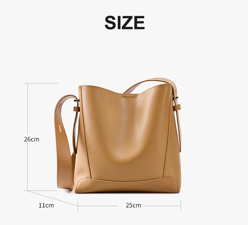 City Genuine Leather Shoulder Bag