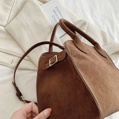 A Bag - Suede Tote Bag