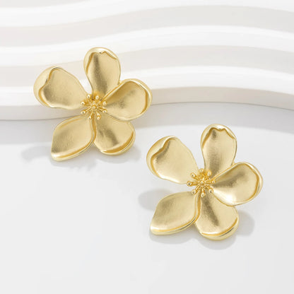 Korean Flower Stud Earrings