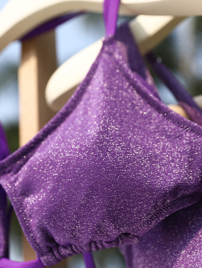 Sparkling Purple bikini top