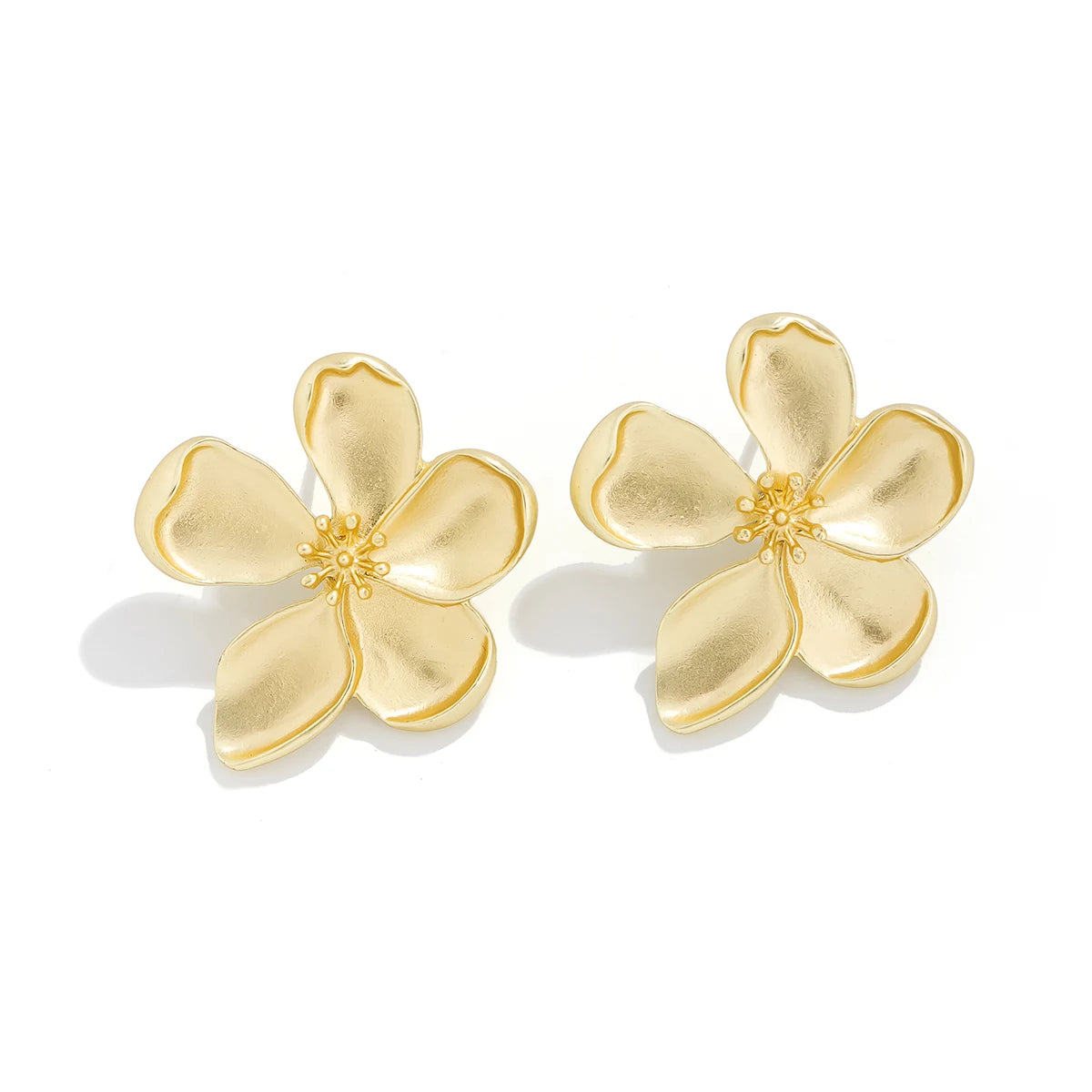 Korean Flower Stud Earrings