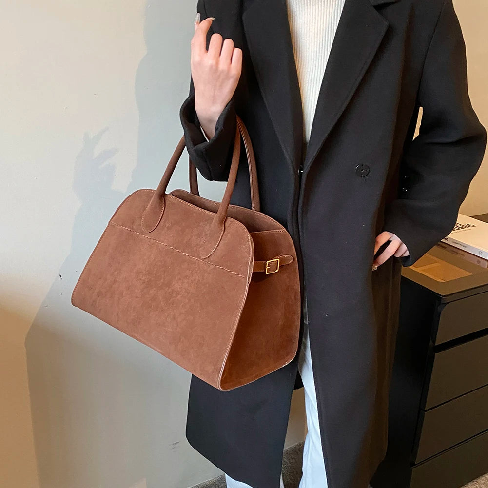 A Bag - Suede Tote Bag