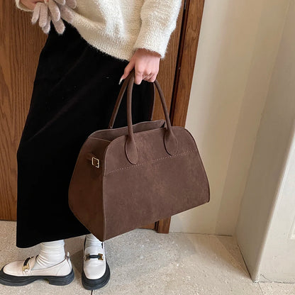 A Bag - Suede Tote Bag