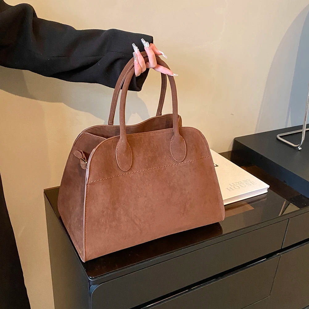 A Bag - Suede Tote Bag